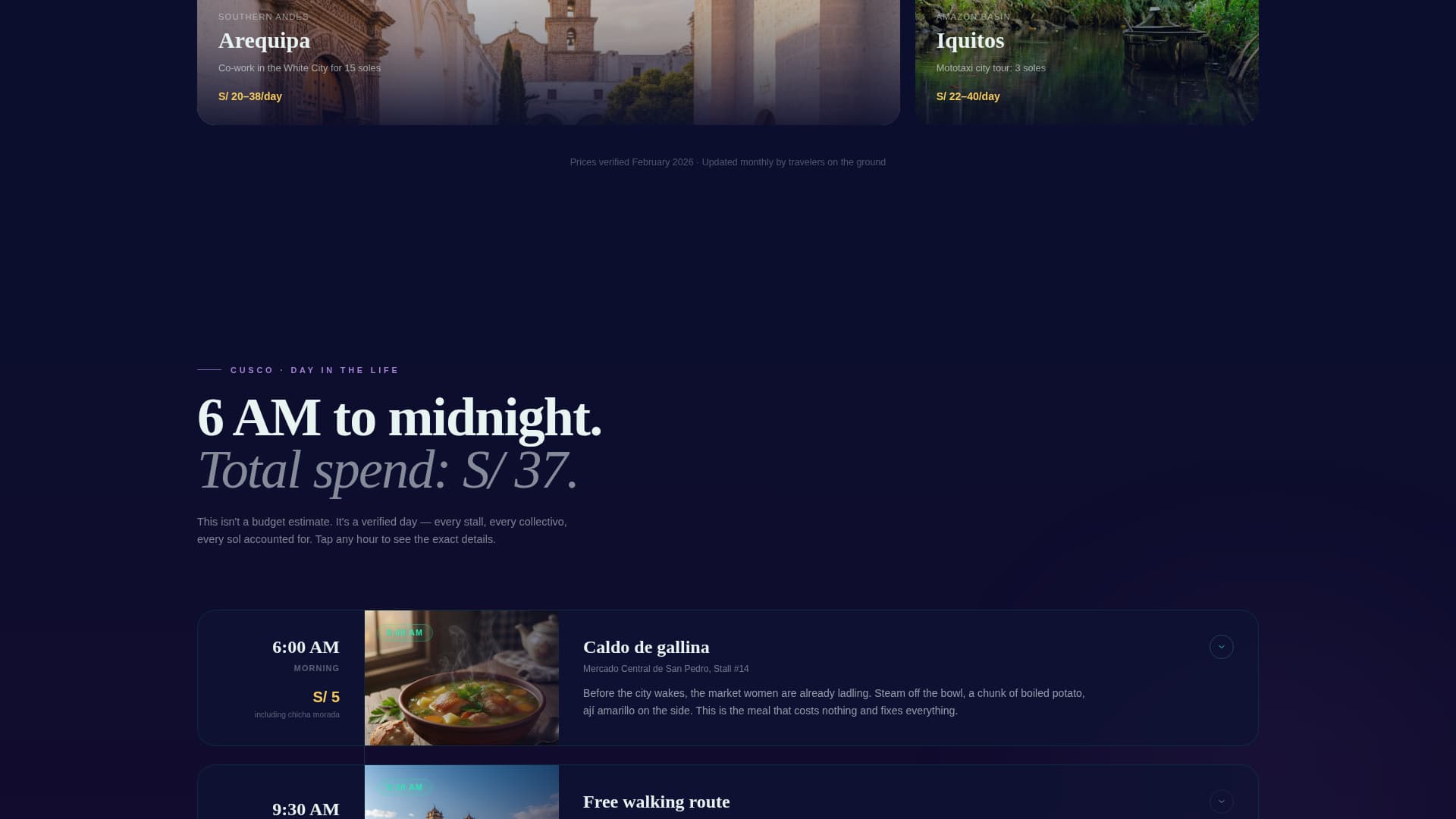 Trek - Immersive Budget Travel Landing Page Template