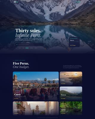 Peru Travel Professional Website Template