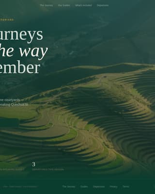 Camino - Immersive Peru Landing Page Template