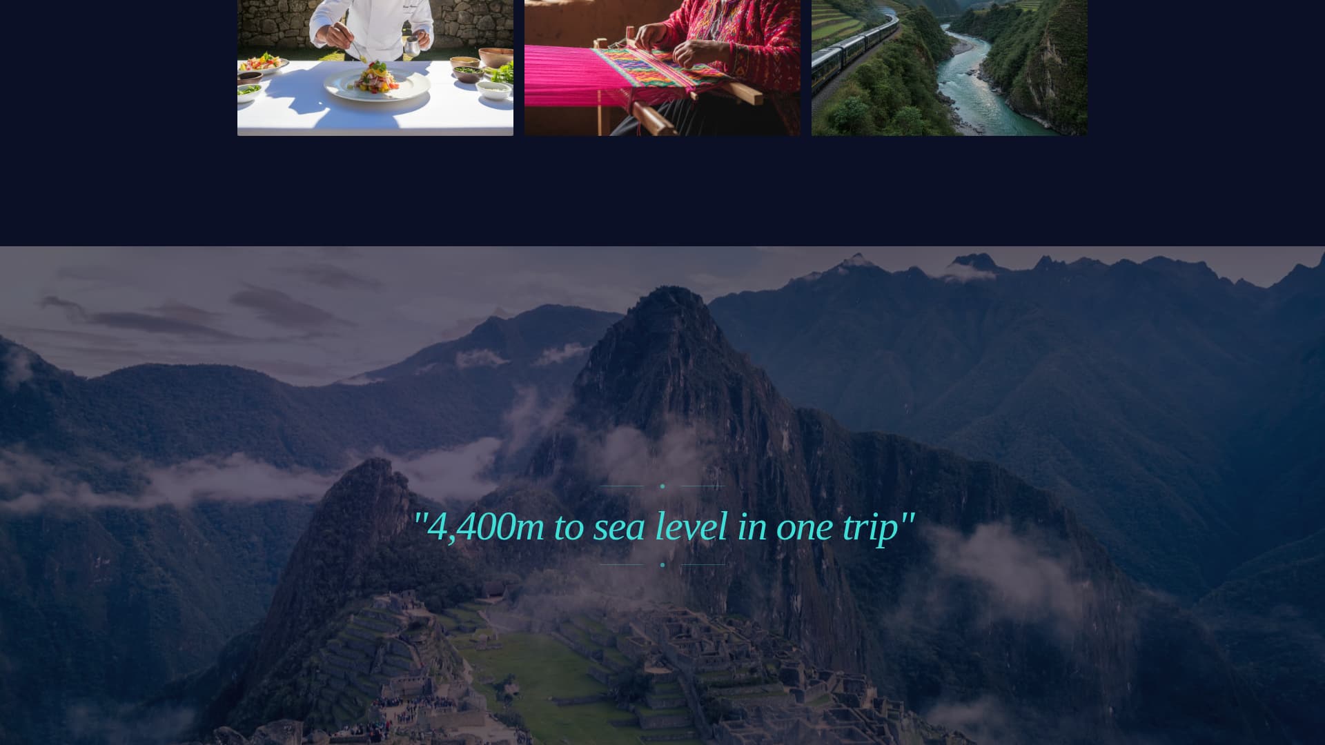 Wayra - Immersive Peru Landing Page Template