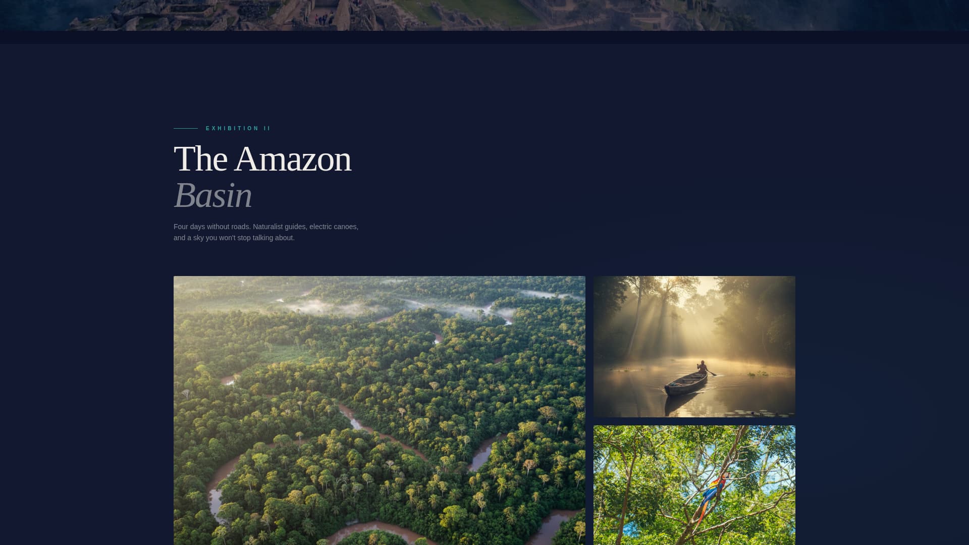 Wayra - Immersive Peru Landing Page Template