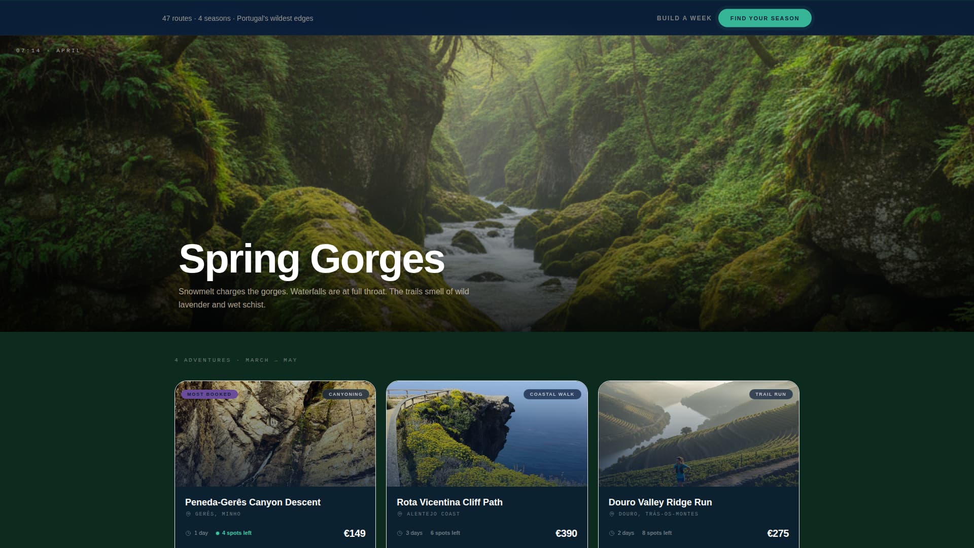Trilha - Breathtaking Adventure Landing Page Template