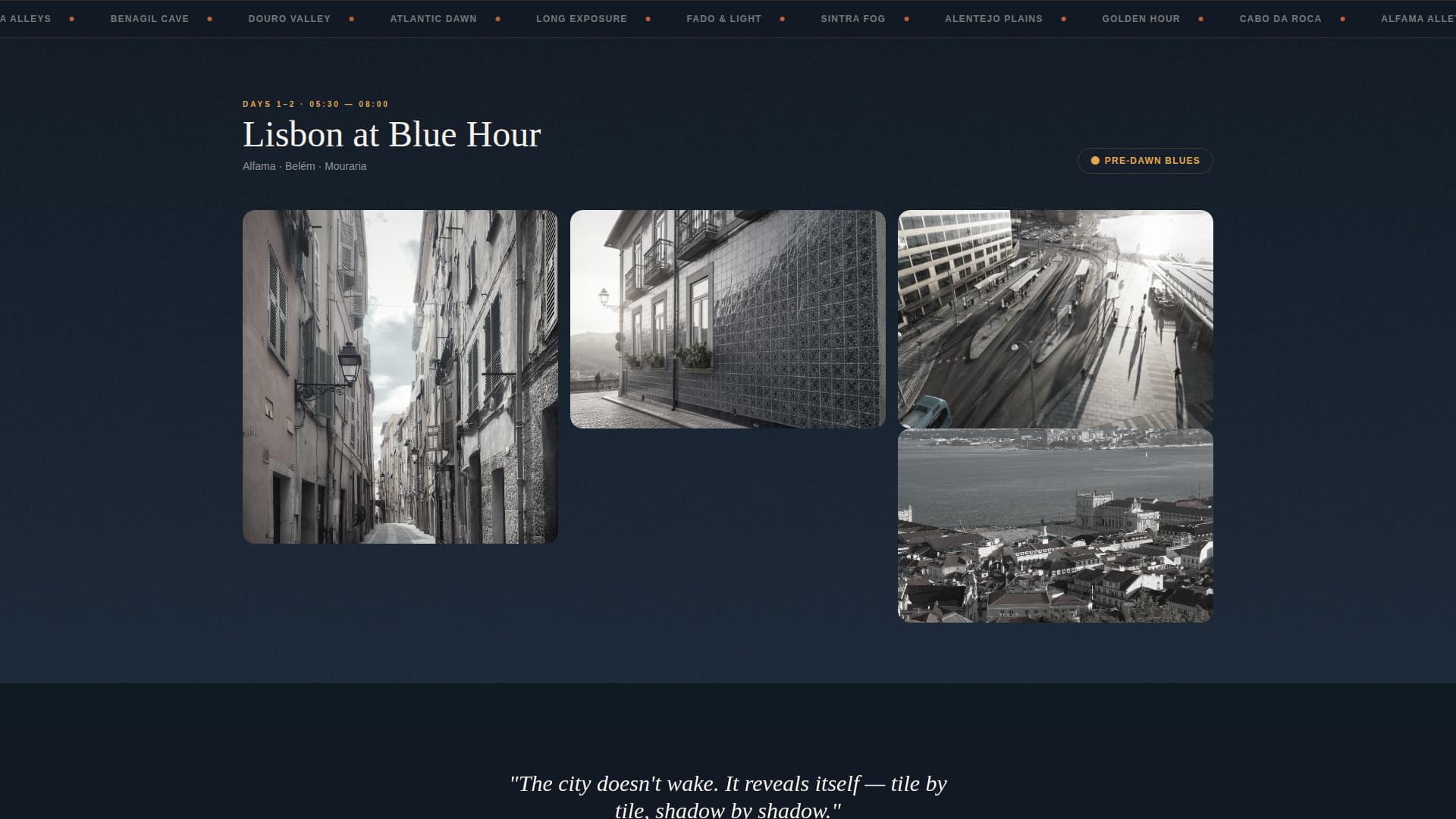 Captura - Stunning Photography Landing Page Template