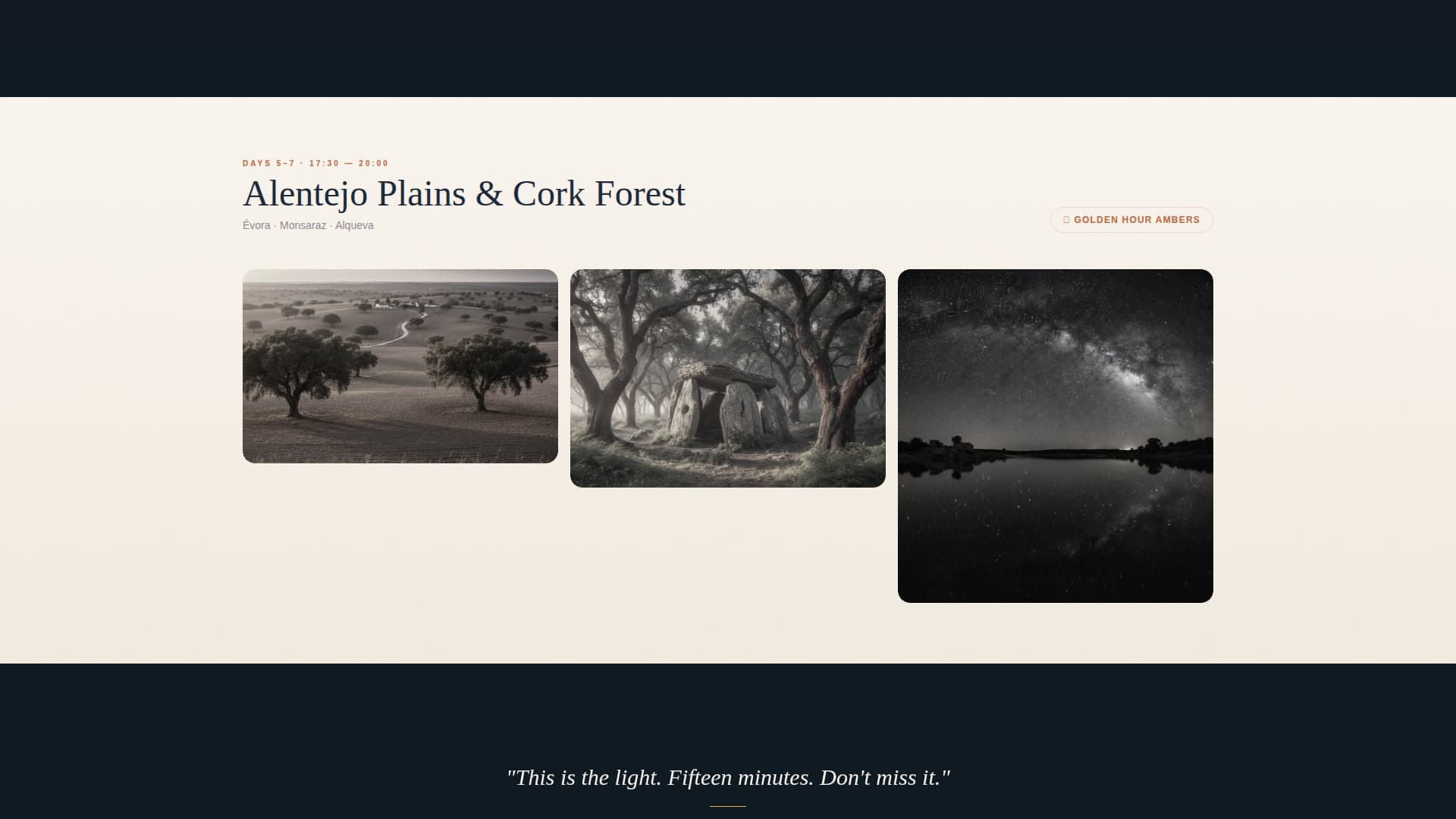 Captura - Stunning Photography Landing Page Template