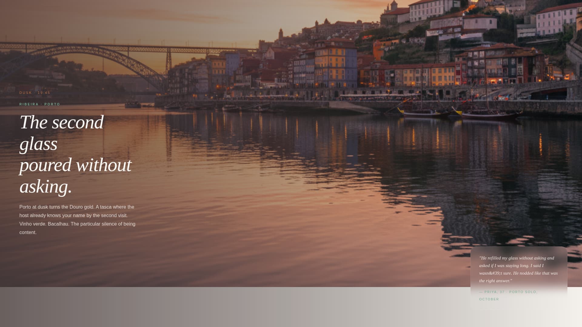 Wander - Cinematic Solotravel Landing Page Template