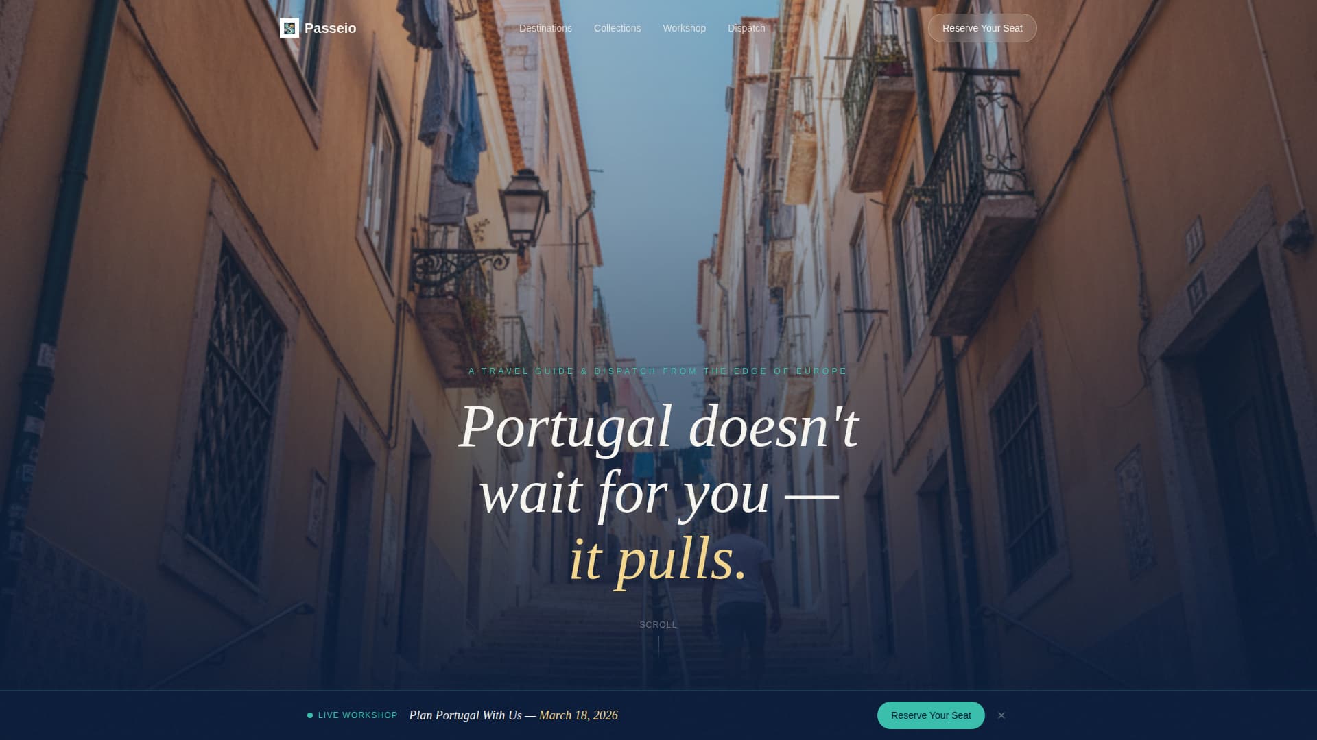 Passeio - Captivating Portugal Landing Page Template