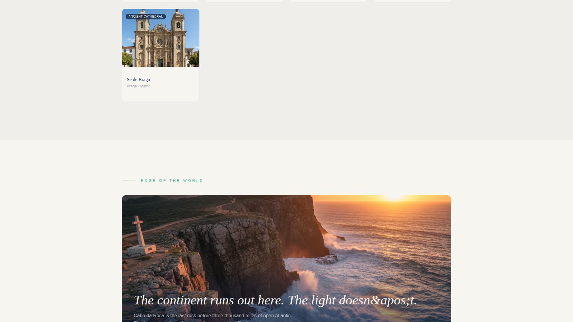 Passeio - Captivating Portugal Landing Page Template