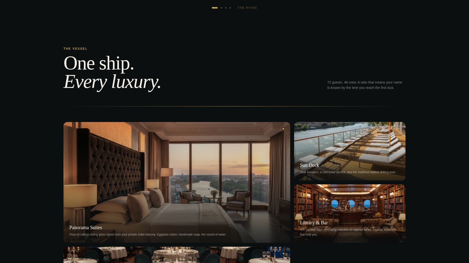 Drift - Luxe Rivercruise Landing Page Template