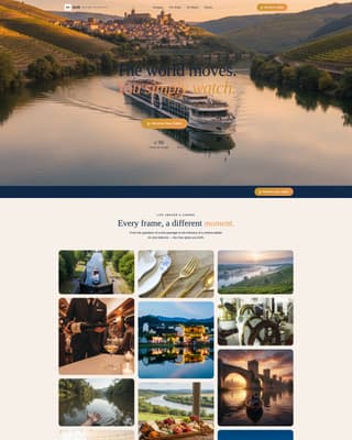 Drift - Scenic Rivercruise Landing Page Template