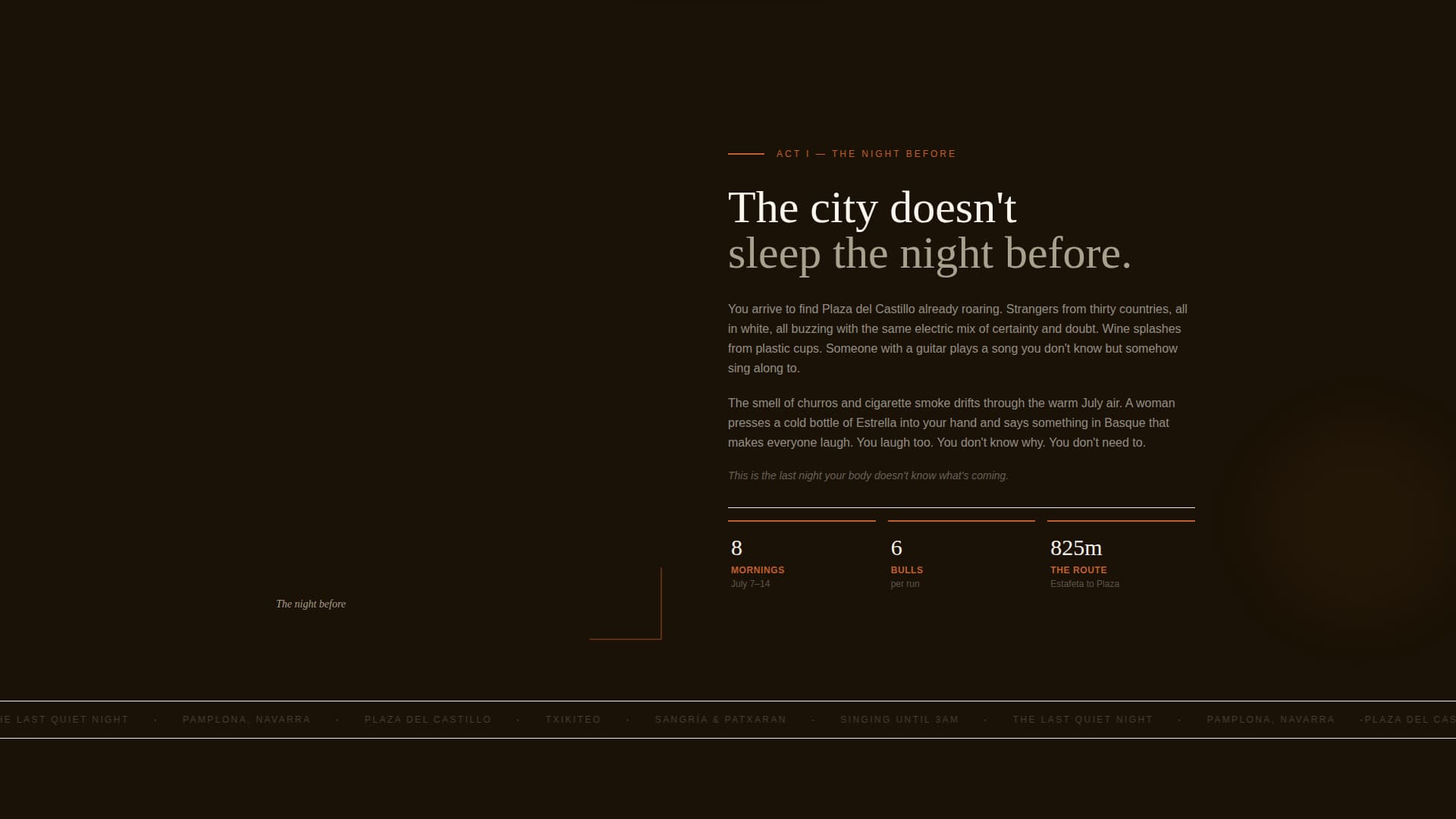Encierro - Thrilling Festival Landing Page Template