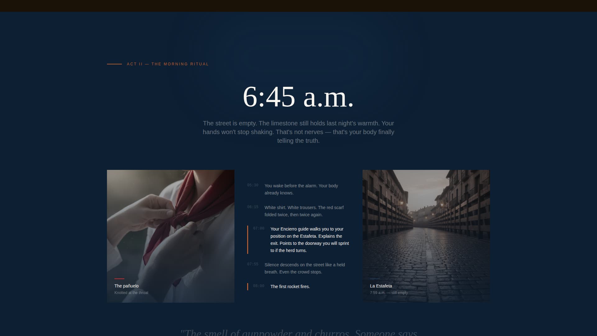 Encierro - Thrilling Festival Landing Page Template