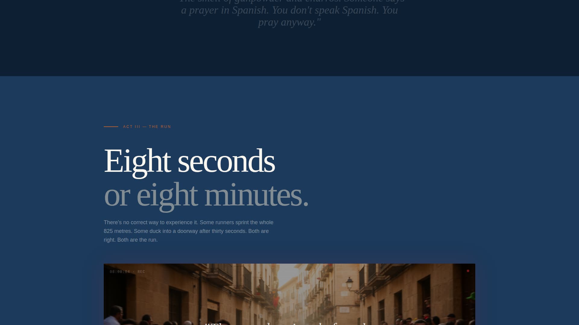 Encierro - Thrilling Festival Landing Page Template