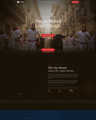 Festival & Event Tourism Booking Website Template
