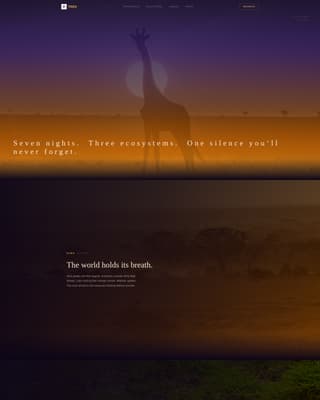 Wildlife & Nature Safari Tour Operator Website Template