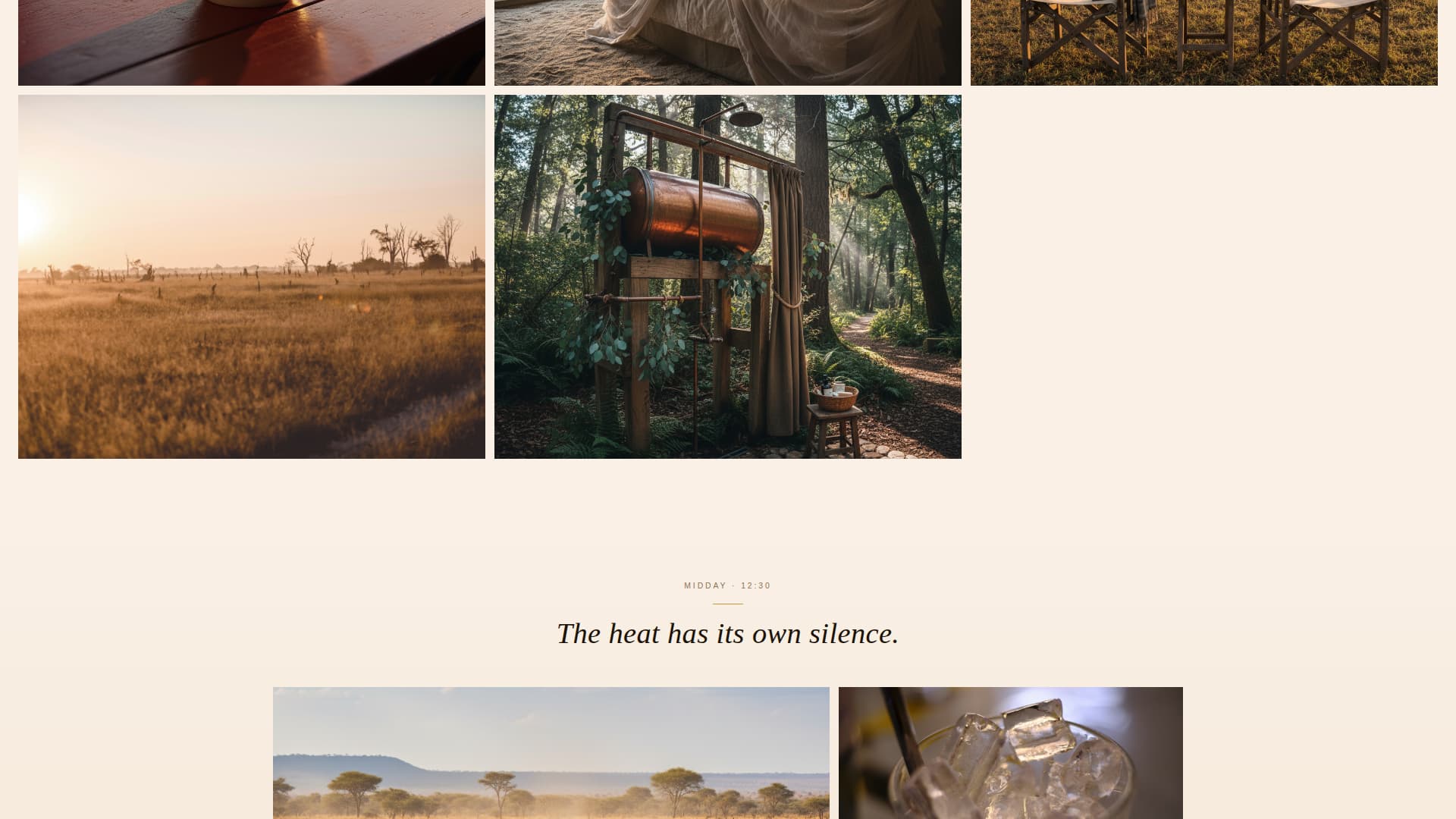 Tented - Luxe Safari Landing Page Template