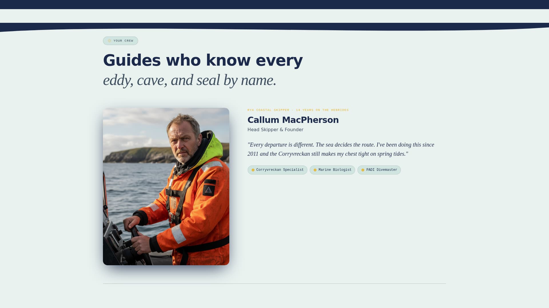 Crest - Rugged Adventure Landing Page Template