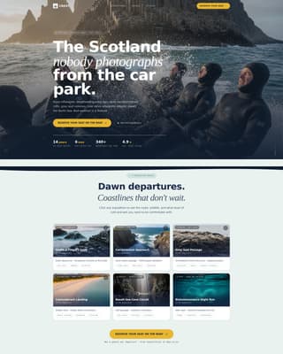Scotland Travel Professional Website Template