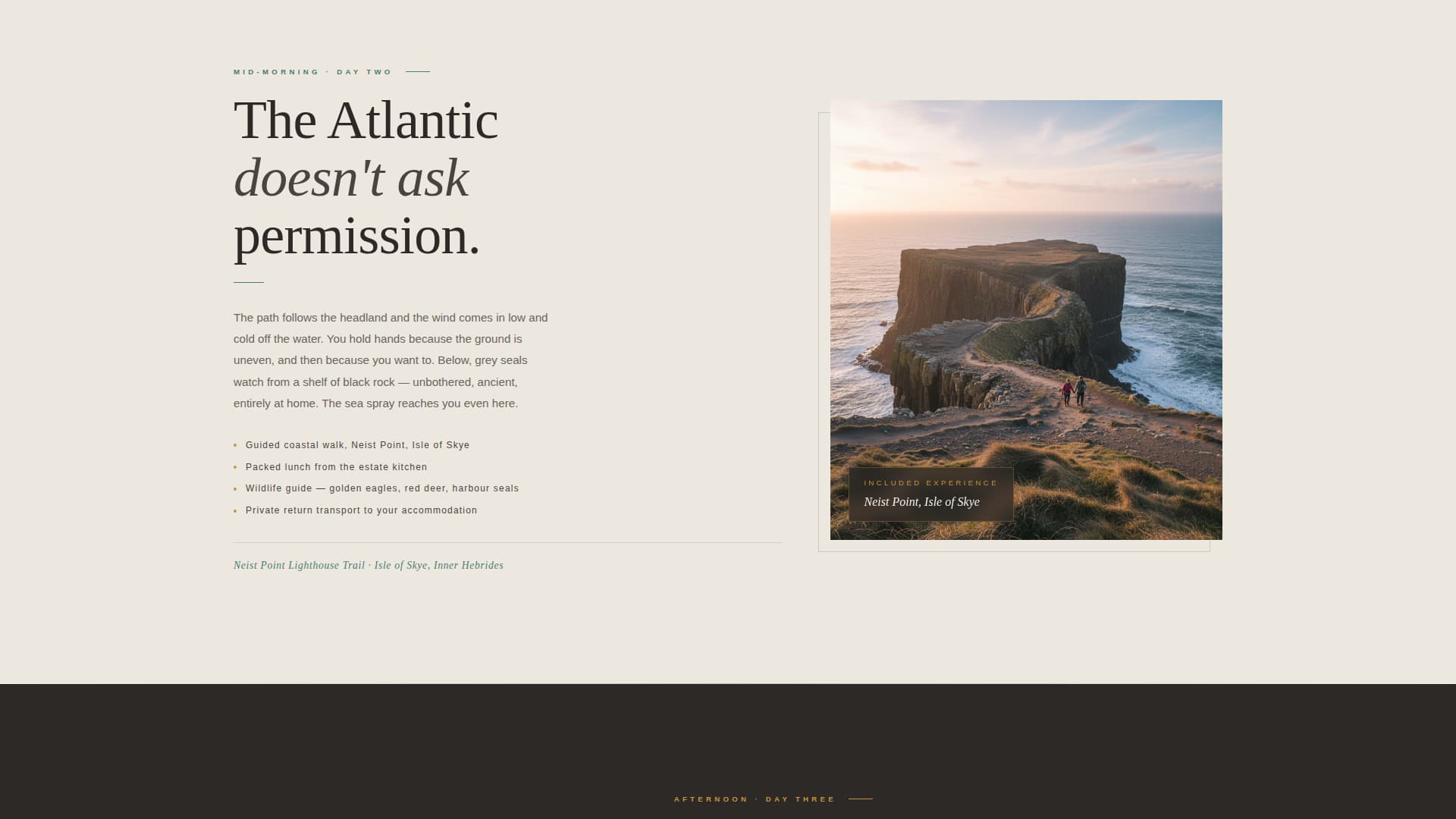 Scotland Travel Pricing Website Template