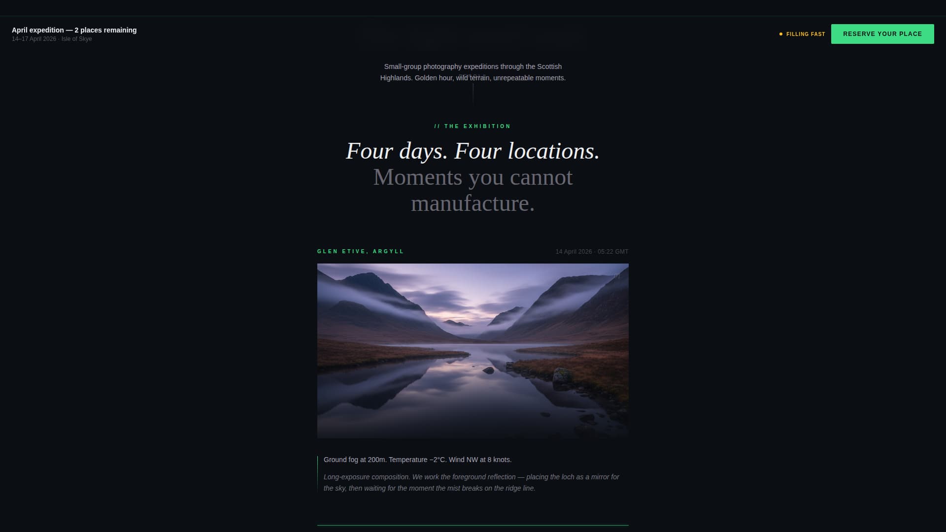 Aperture Pro — Photography Landing Page Template