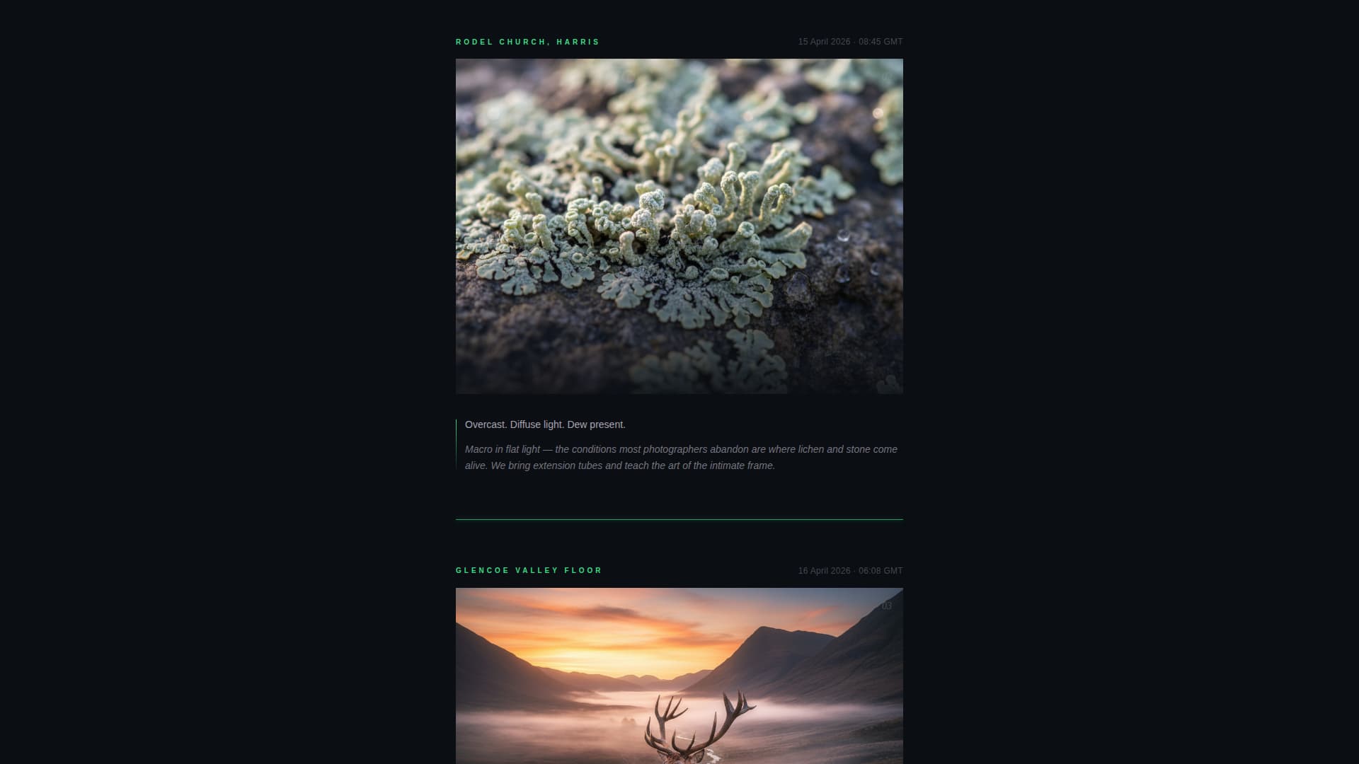 Aperture Pro — Photography Landing Page Template