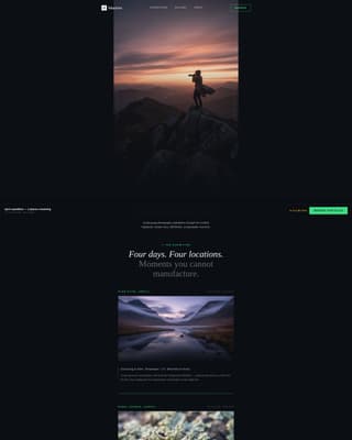 Aperture Pro — Photography Landing Page Template