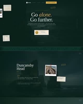 Scotland Travel Specialist Booking Website Template