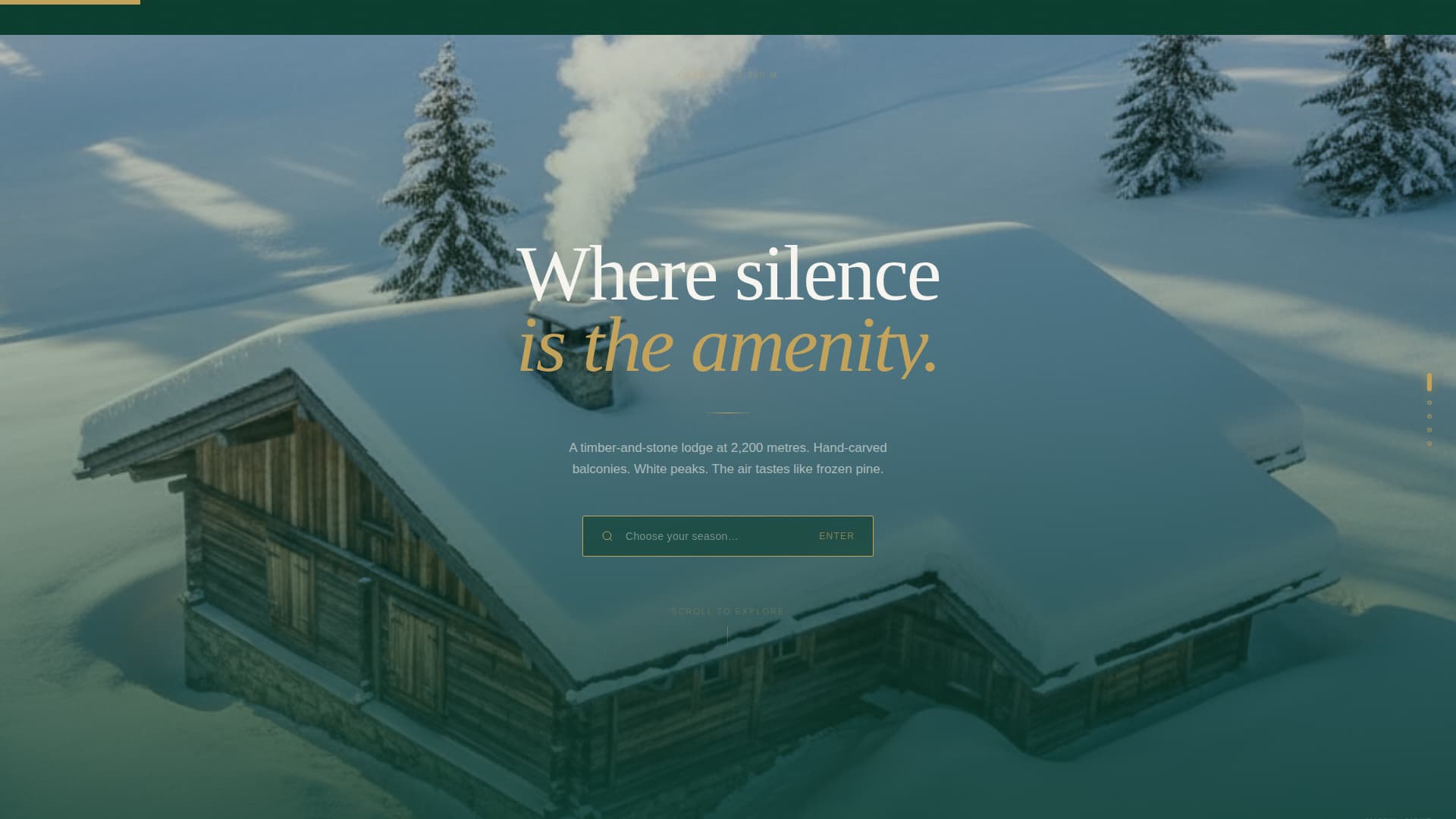 Chalet - Luxe Skiresort Landing Page Template