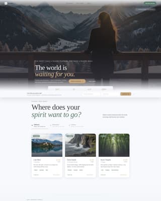 Travel Blog & Guide Booking Website Template