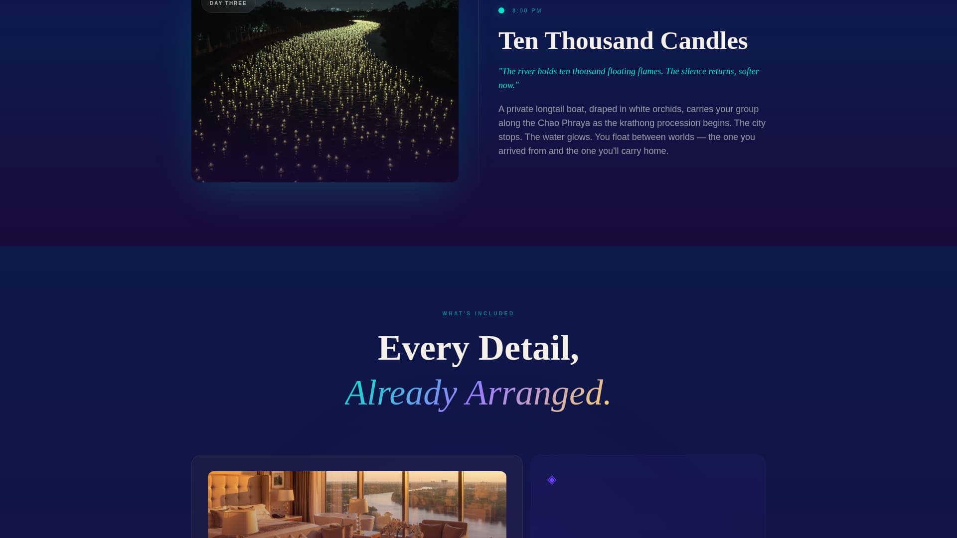 Songkran - Immersive Festival Landing Page Template