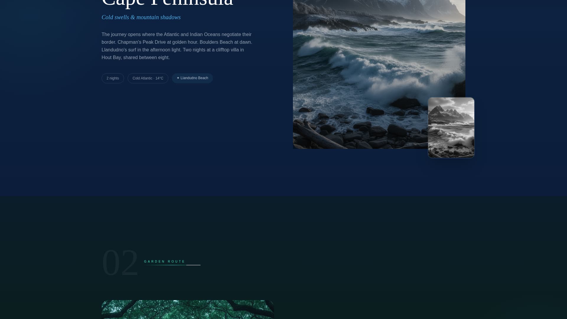 Voyage - Cinematic Coastline Landing Page Template