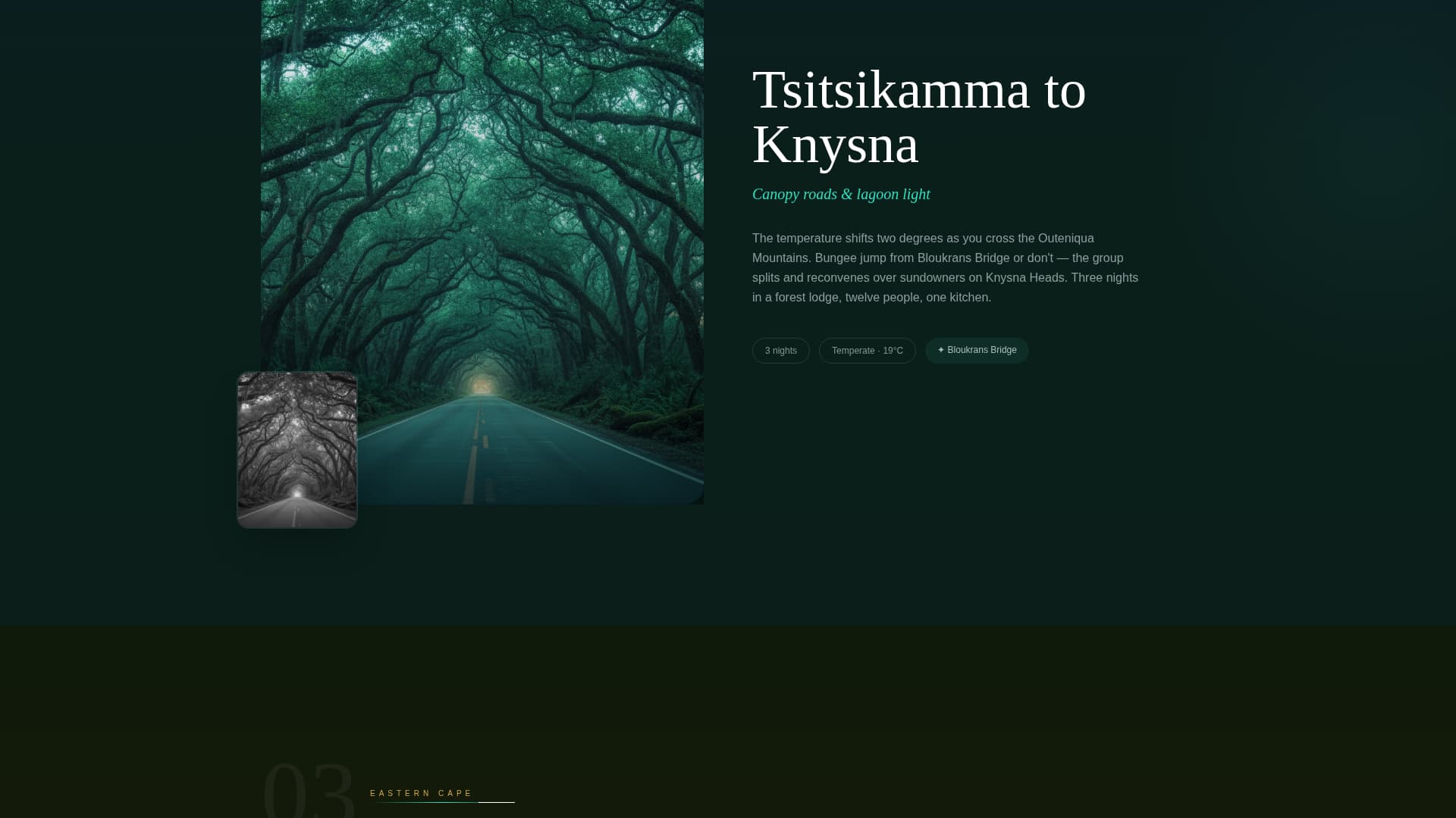 Voyage - Cinematic Coastline Landing Page Template