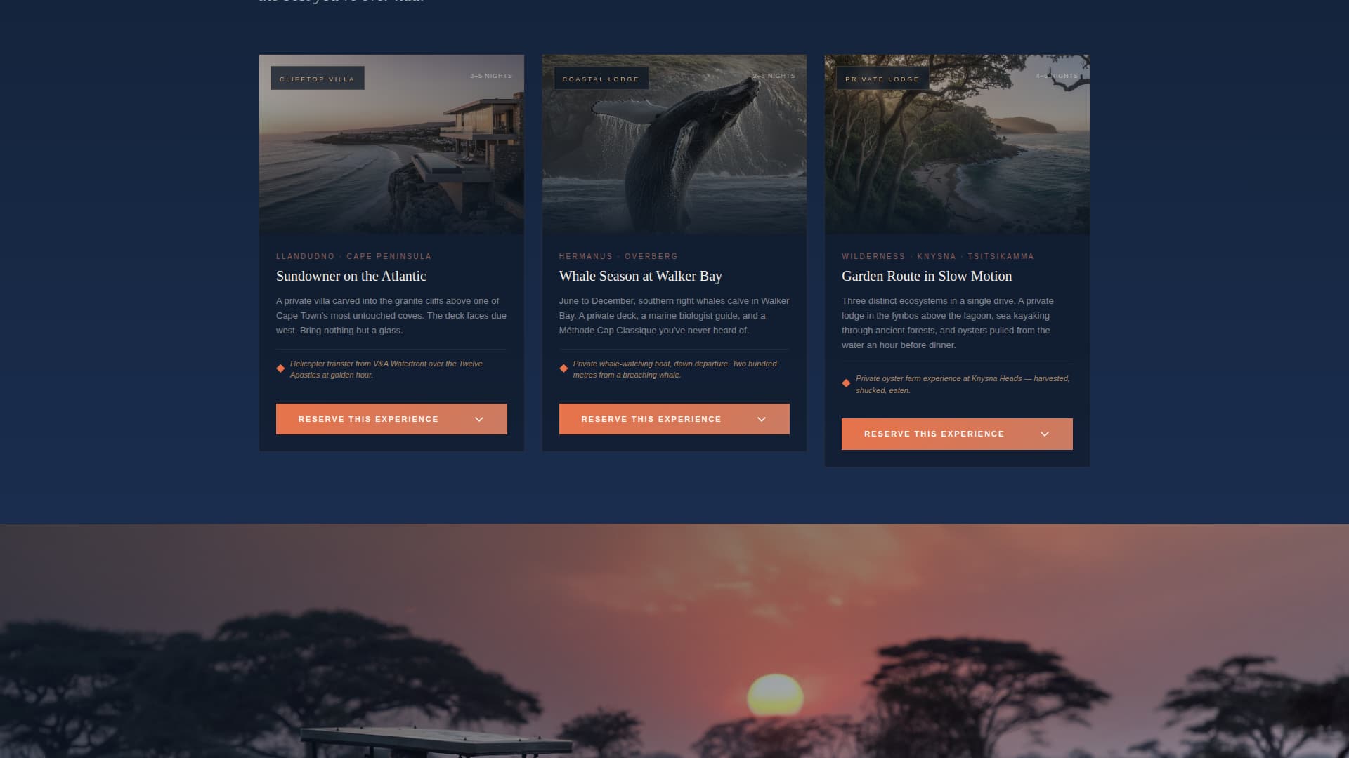 Safari - Immersive Luxury Landing Page Template