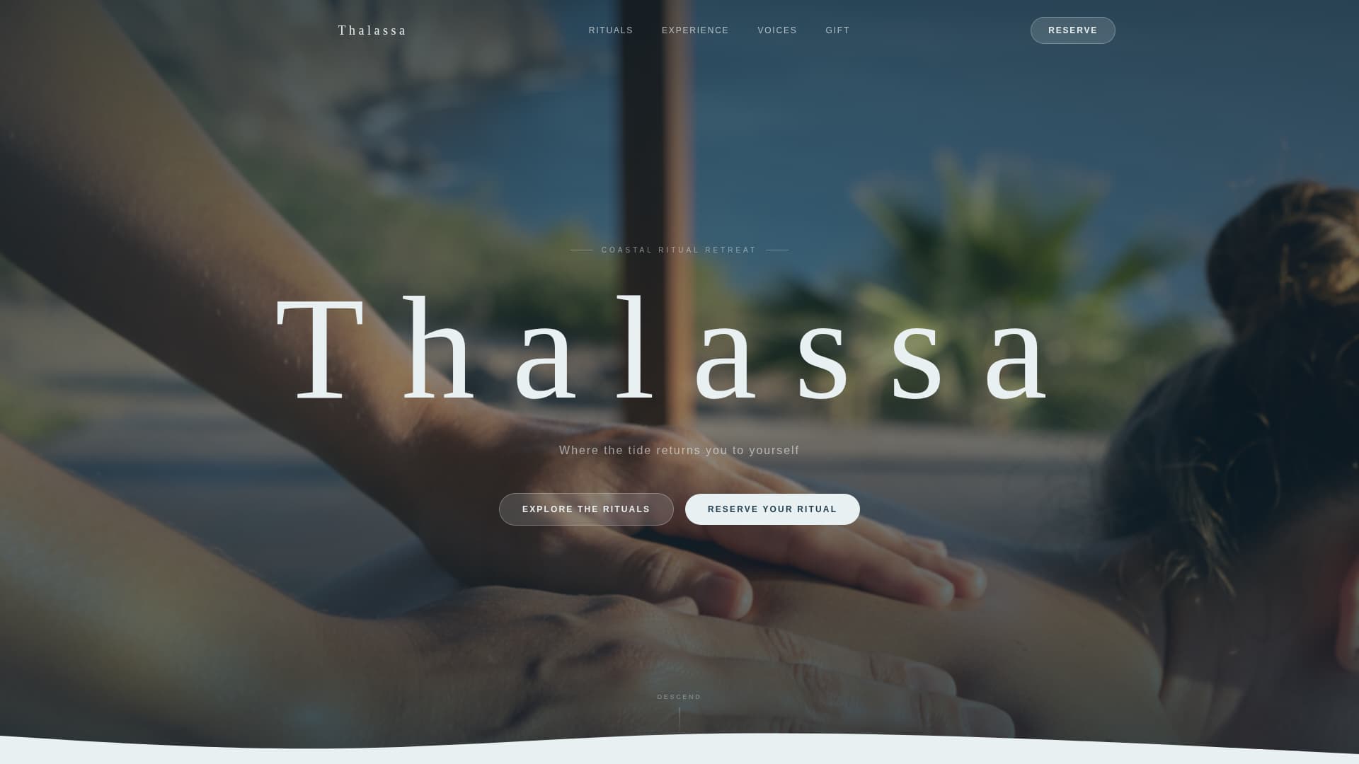 Thalassa - Serene Wellness Landing Page Template