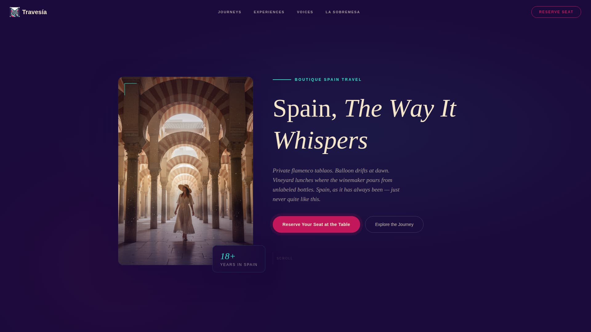 Travesa - Enchanting Luxury Travel Landing Page Template