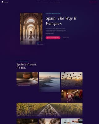 Spain Travel Specialist Professional Website Template