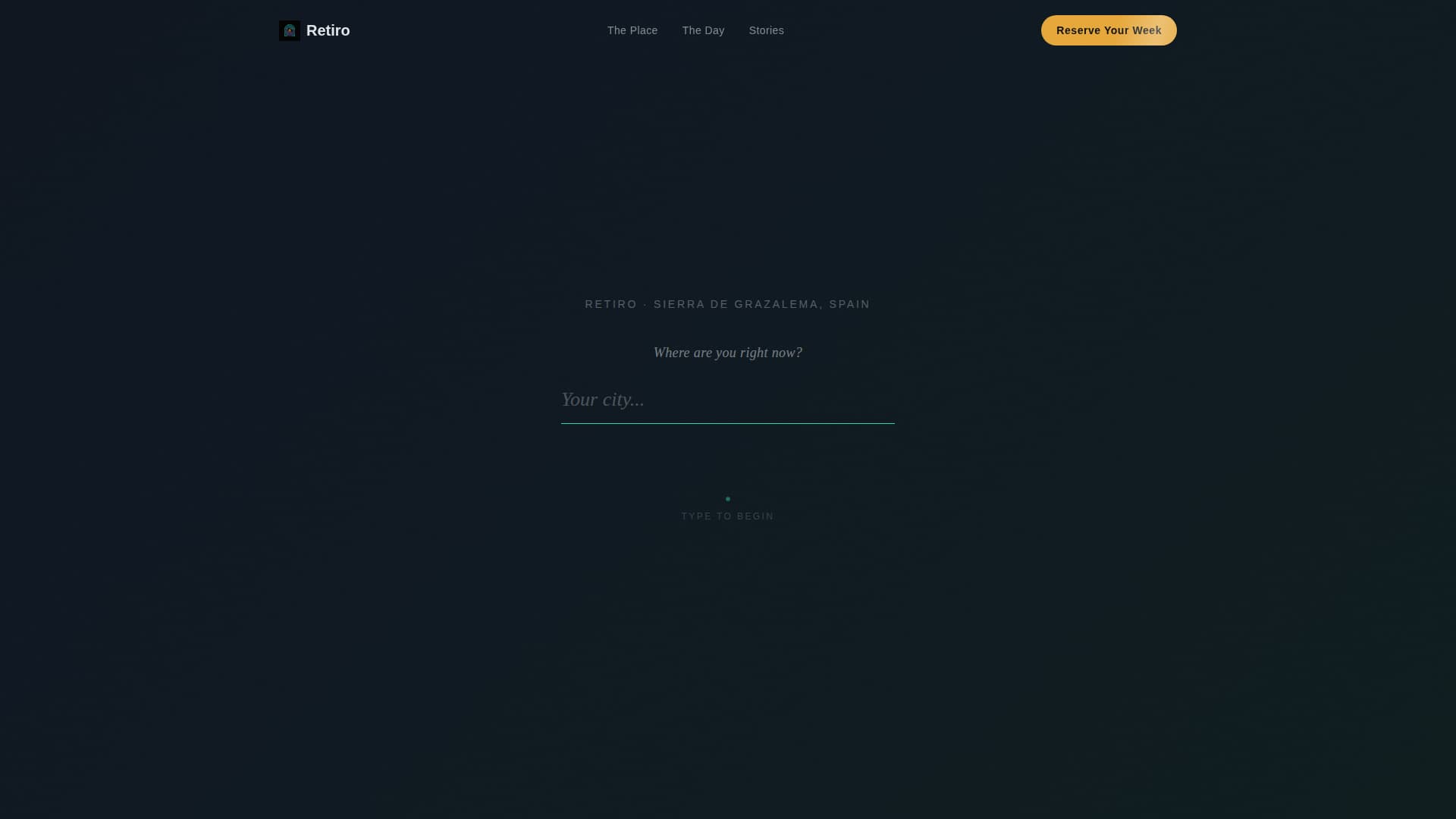 Retiro - Immersive Wellness Landing Page Template