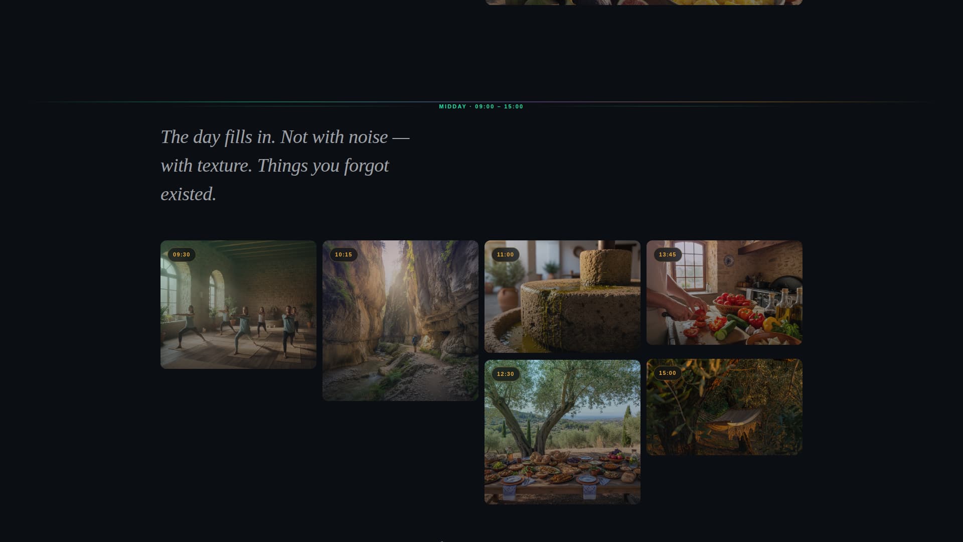Retiro - Immersive Wellness Landing Page Template