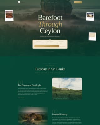 Sri Lanka Travel Complete Booking Website Template