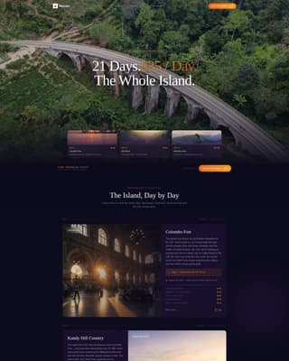Sri Lanka Travel Professional Website Template