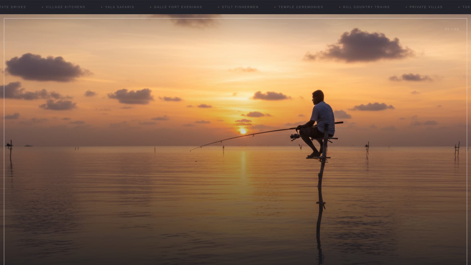 Serendib - Immersive Luxury Landing Page Template