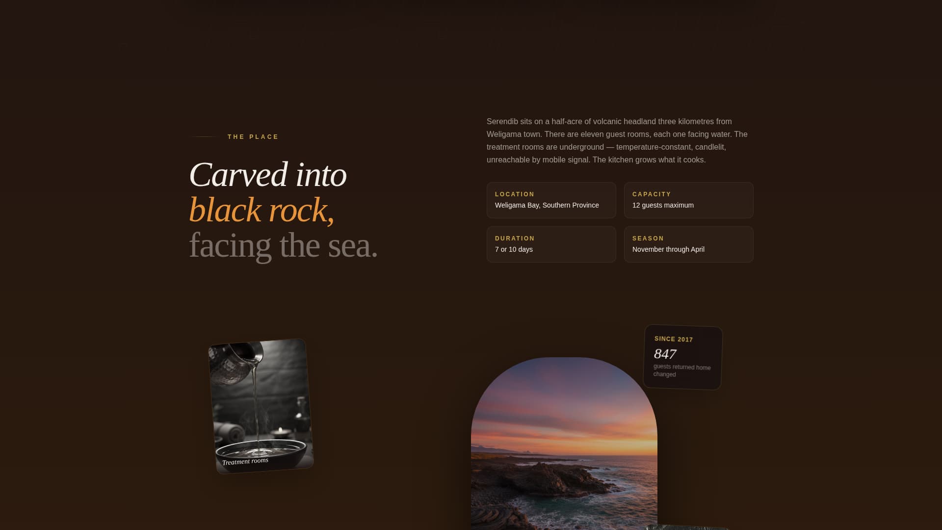 Serendib - Immersive Wellness Landing Page Template