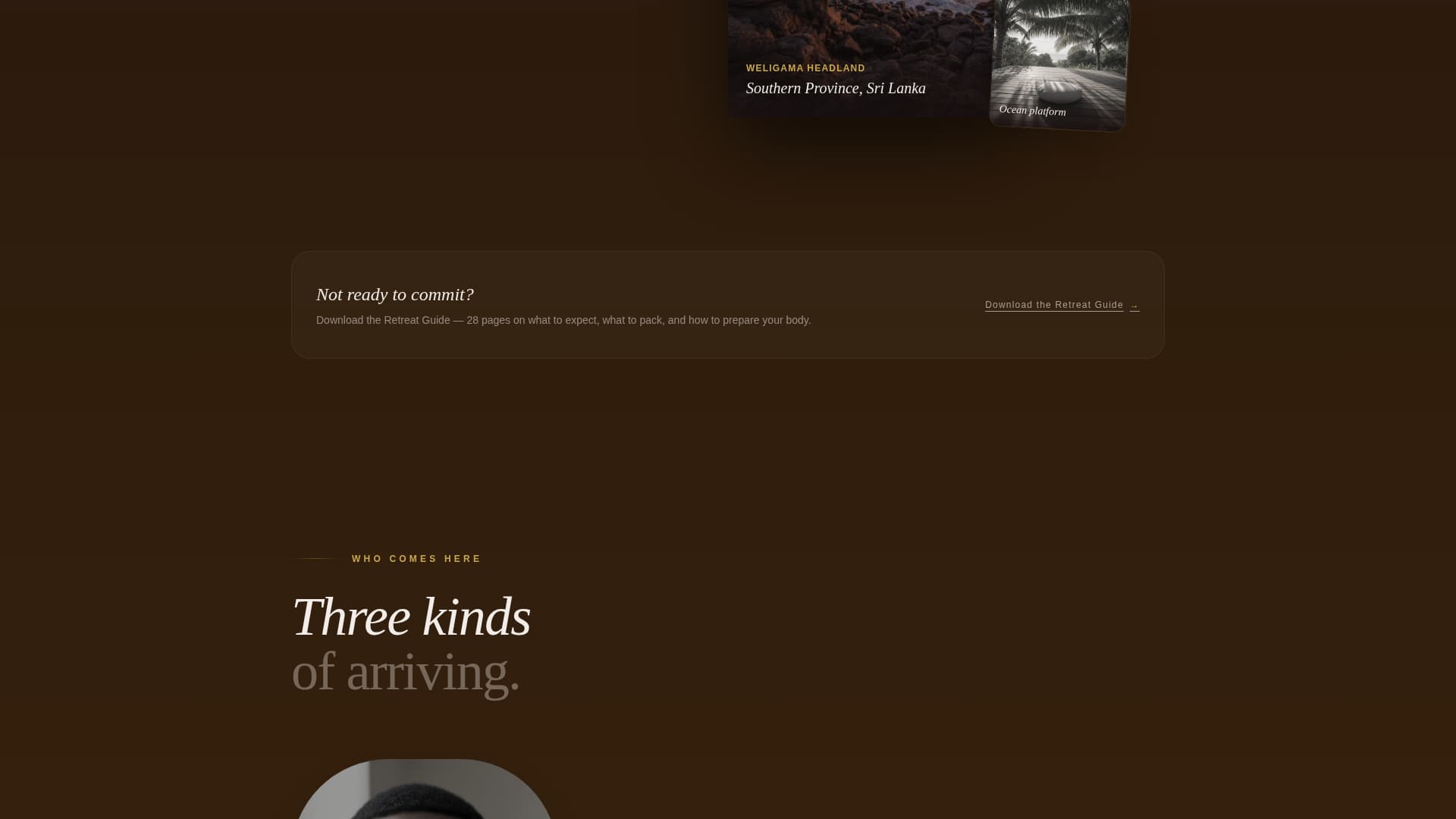 Serendib - Immersive Wellness Landing Page Template