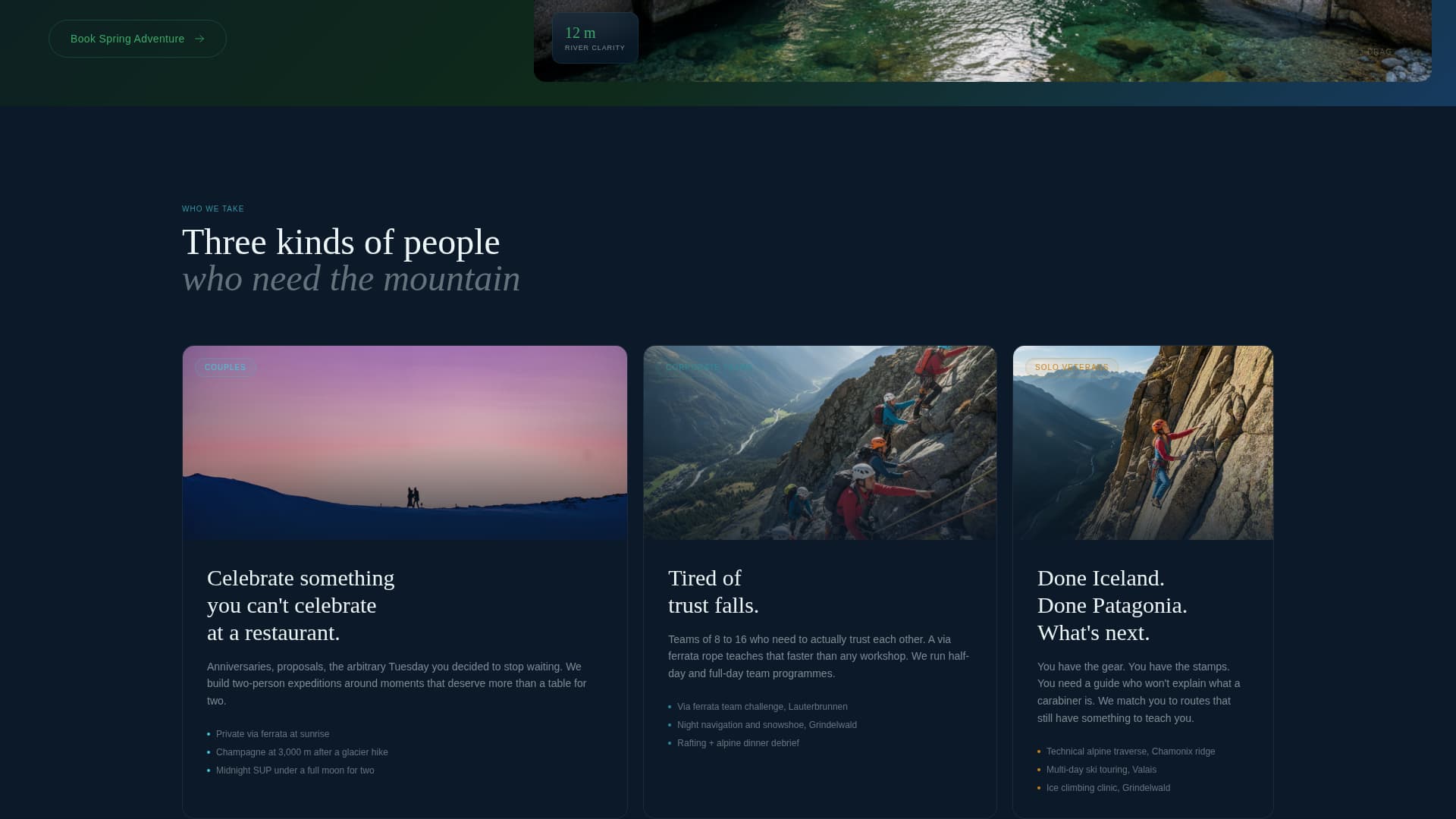 Alpine - Immersive Adventure Landing Page Template