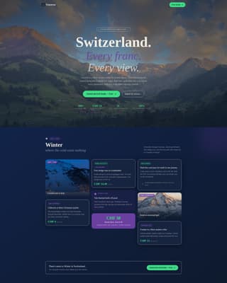 Switzerland Travel Professional Website Template