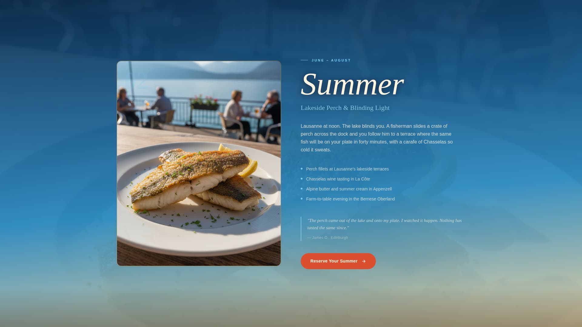 Fondue - Immersive Culinary Landing Page Template