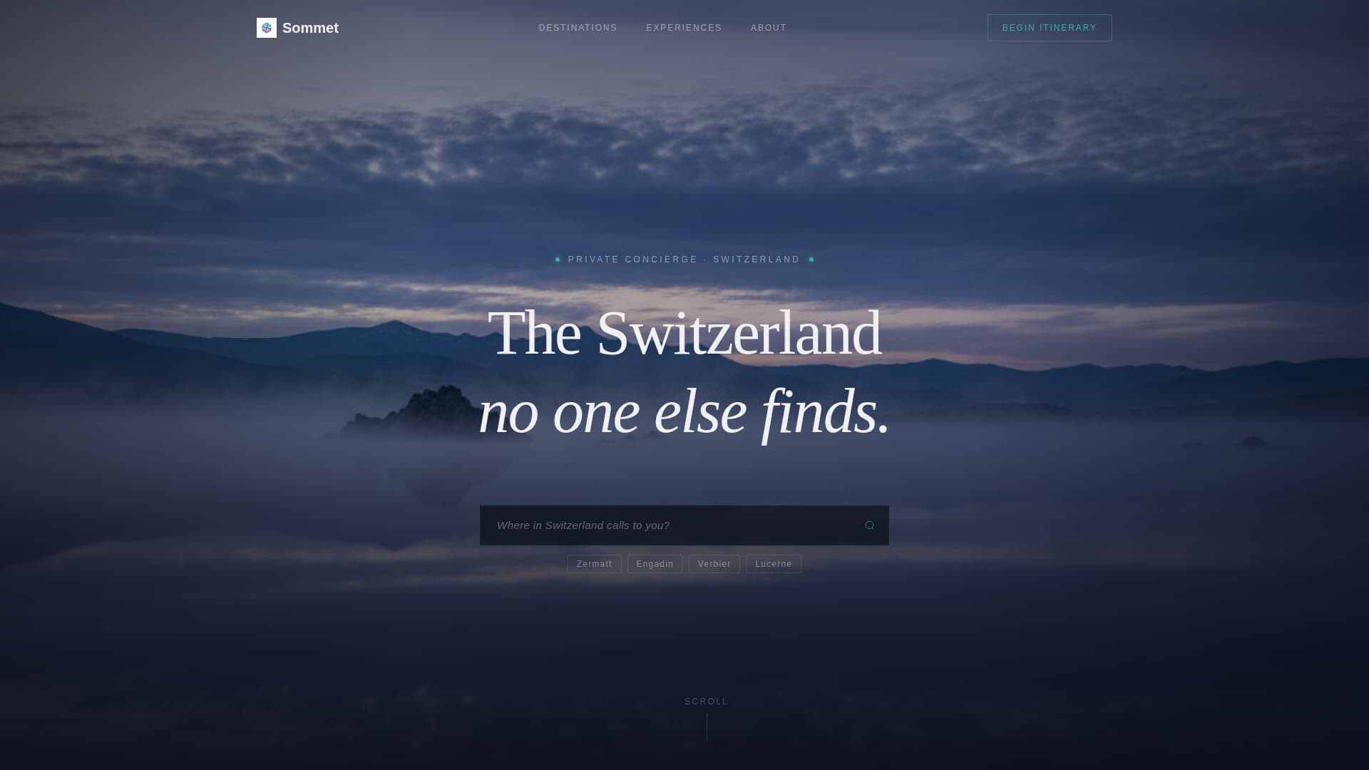 Sommet - Exclusive Switzerland Landing Page Template