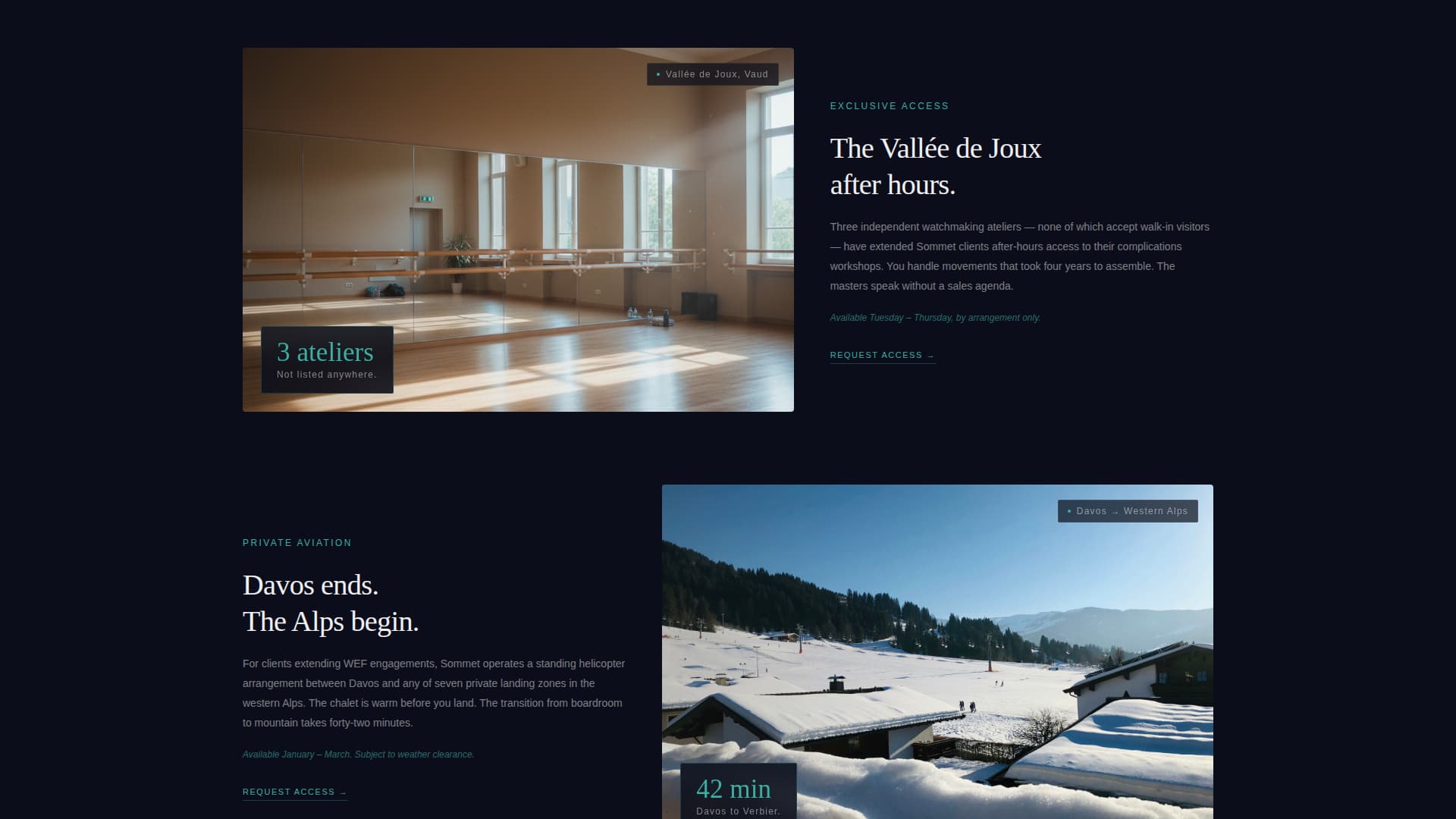 Sommet - Exclusive Switzerland Landing Page Template