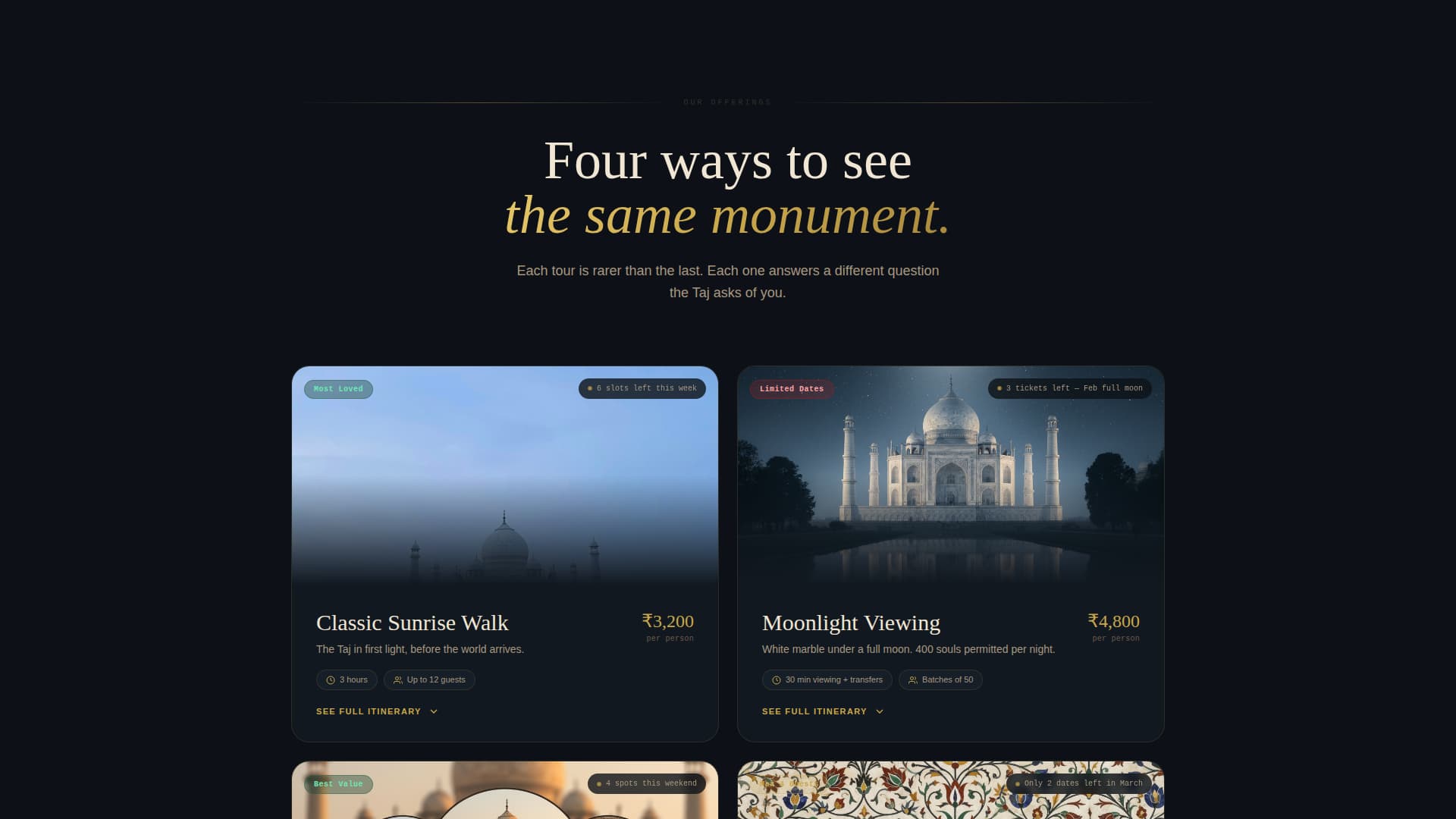 Darshan - Immersive Heritage Landing Page Template