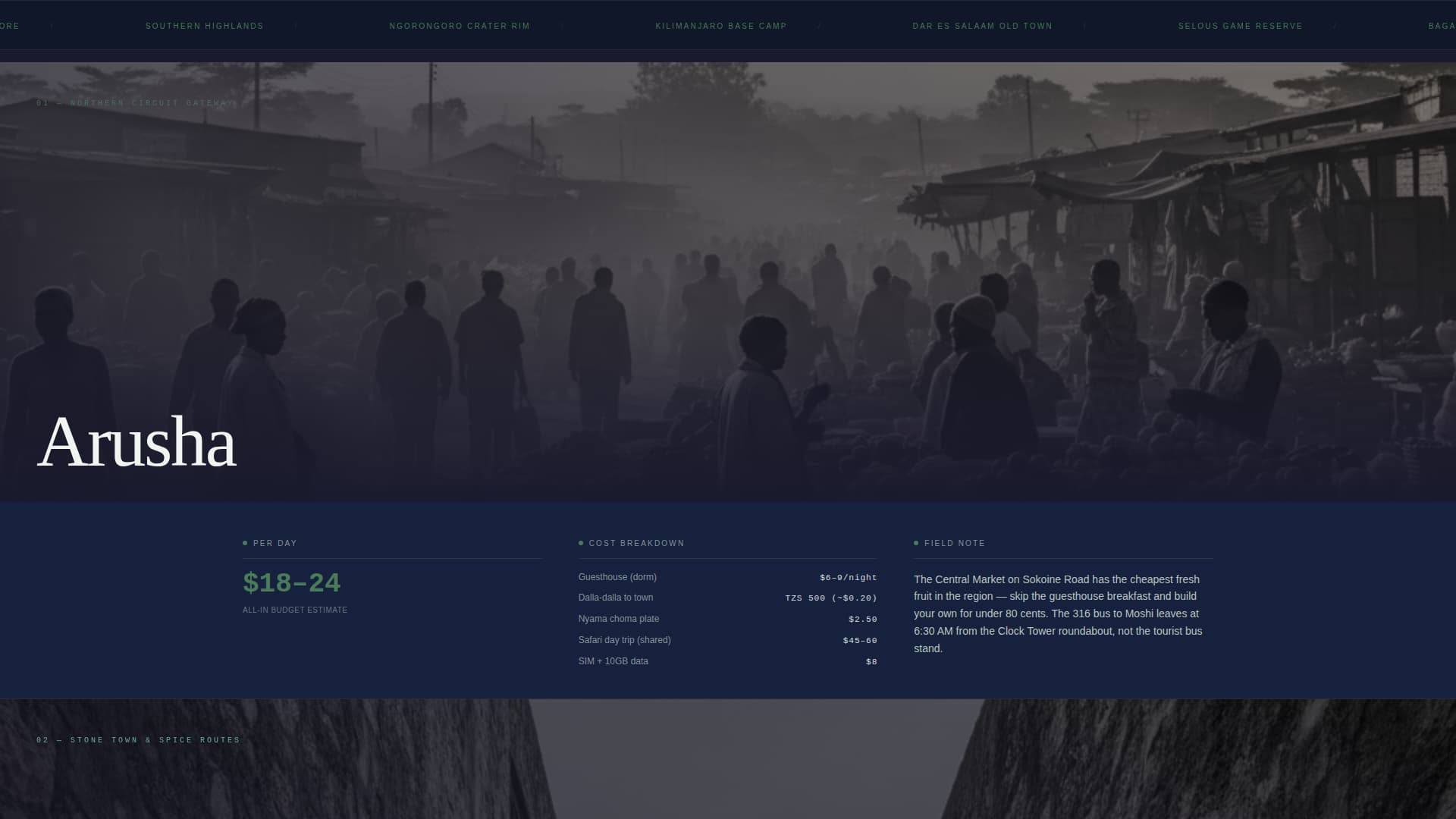 Safari - Immersive Budget Travel Landing Page Template