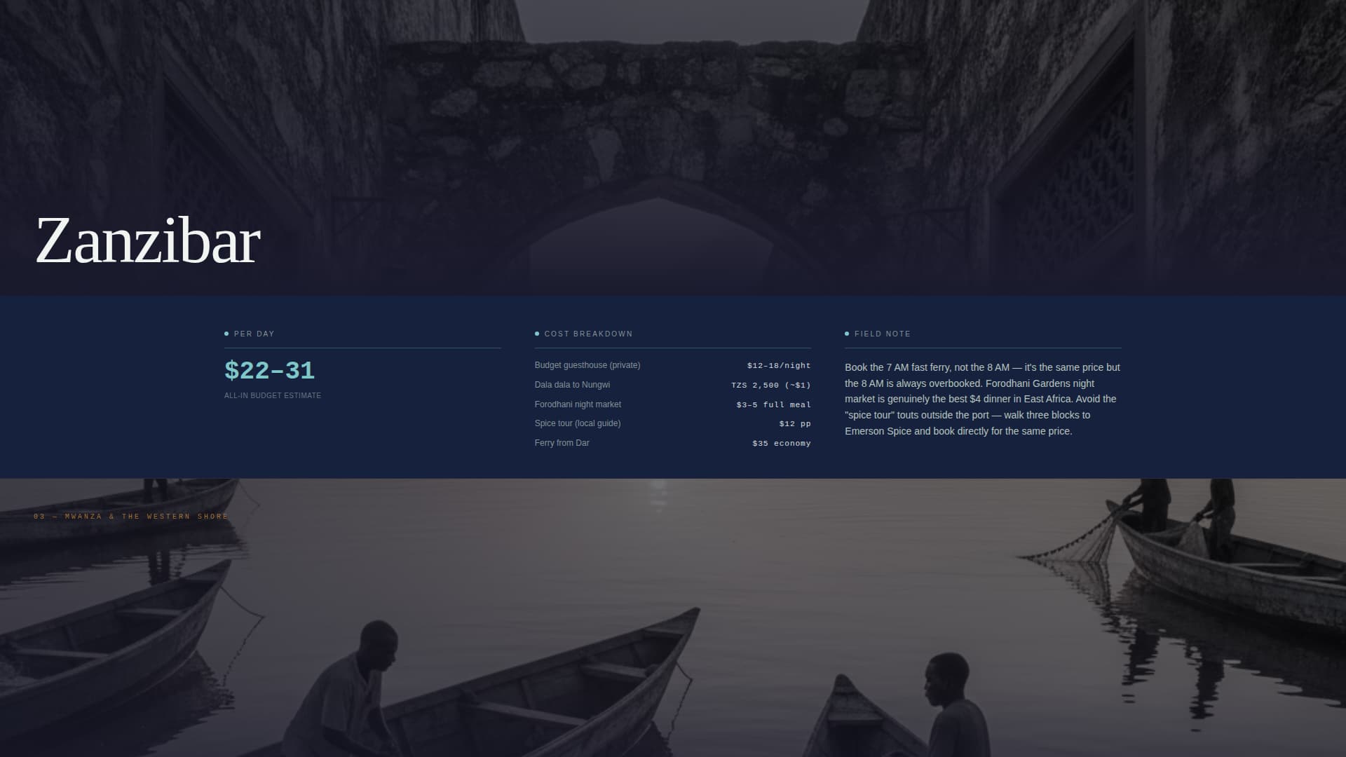 Safari - Immersive Budget Travel Landing Page Template